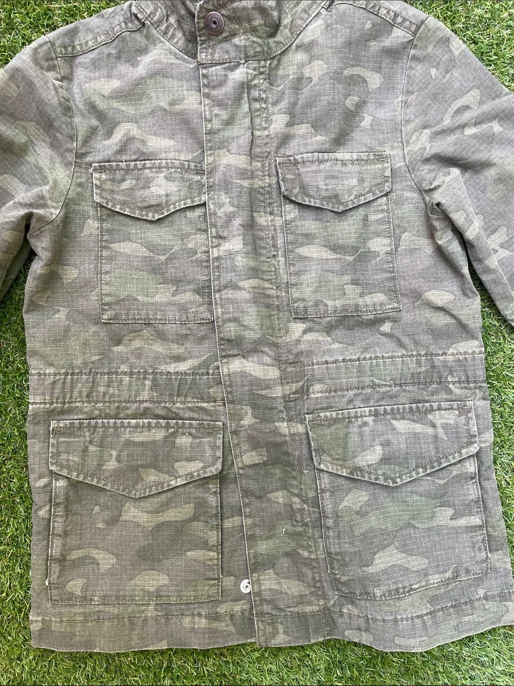 OshKosh B'gosh Kids Gray Camo Utility Jacket